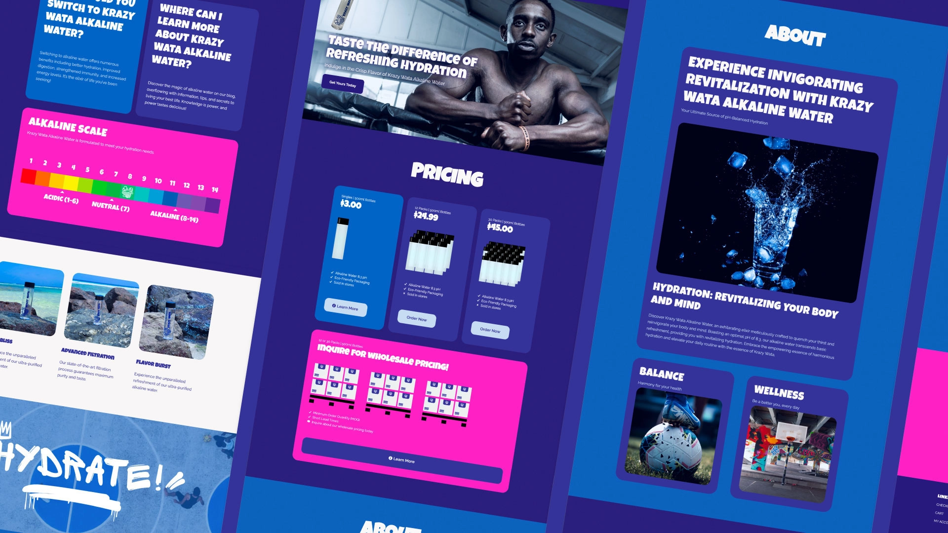 AdBrandon - Krazy Wata Web Design Layouts